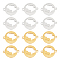 12Pcs 2 Colors 201 Stainless Steel Connector Charms, Flat Round with Ibiza Map, Golden & Stainless Steel Color, 14x18x1mm, Hole: 1.4mm, 6pcs/color