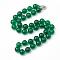 Natural Malaysia Jade Beaded Necklaces, with Alloy Lobster Clasps, Round, 18.8 inch~19.2  inch(48~49cm), round: 10mm