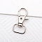 Alloy Swivel Lobster Claw Clasps, for Bag Making, Platinum, 36x17.5mm, Hole: 12mm