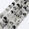 Natural Black Rutilated Quartz Bead Strands, Rondelle, Faceted, 5.5~6x3.5~4mm, Hole: 1mm, about 81pcs/strand, 15.3 inch(39cm)