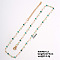 Colorful Crystal Necklace with Simple and Elegant Design for Fashionable Women., 15.75 inch(40cm)