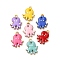 304 Stainless Steel Enamel Charms, Marine Animal, Golden, Octopus, 12x9x1.5mm, Hole: 1mm