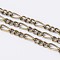 Iron Handmade Chains Figaro Chains Mother-Son Chains, Unwelded, Antique Bronze, with Spool, Mother Link: 3.5x7mm, 1mm thick, Son Link: 3x4mm, 0.83mm thick, about 328.08 Feet(100m)/roll