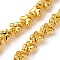 Electroplate Glass Beads Strands, Butterfly, Golden Plated, 10x14.5x5.5mm, Hole: 1mm, about 54pcs/strand, 14.96''(38cm)