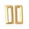 Ion Plating(IP) 304 Stainless Steel Linking Rings, Rectangle, Real 18K Gold Plated, 20x8x1.5mm, Hole: 16x3mm