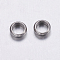 Tarnish Resistant 304 Stainless Steel Beads, Rondelle, Stainless Steel Color, 4x1.5mm, Hole: 3mm