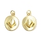 Rack Plating Brass Pendants, with Jump Ring, Long-Lasting Plated, Lead Free & Cadmium Free, Hat, Real 18K Gold Plated, 19.5x14x5mm, Hole: 3mm
