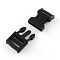 POM Plastic Side Release Buckles, Survival Bracelet Clasps, Black, 43x20.5x7mm, Hole: 16x3mm