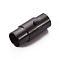 304 Stainless Steel Locking Tube Magnetic Clasps, Column, Electrophoresis Black, 18x8mm, Hole: 6mm