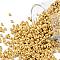 TOHO Round Seed Beads, Japanese Seed Beads, (PF557F) PermaFinish Gold Metallic Matte, 11/0, 2.2mm, Hole: 0.8mm, about 5555pcs/50g