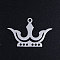 Tarnish Resistant 201 Stainless Steel Pendants, Crown, Stainless Steel Color, 16x24.5x1mm, Hole: 1.5mm
