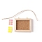Wood Photo Frame Mini Model, Micro Landscape Dollhouse Accessories, Pretending Prop Decorations, Peru, 46x60mm
