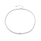 Clear Cubic Zirconia Heart Pendant Necklace with Tennis Chains, Brass Jewelry for Women, Platinum, 18.11 inch(46cm)
