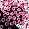 Luminous Resin Imitation Food Decoden Cabochons, Glow in the Dark, Donut, Pale Violet Red, 8.5~9x4.5mm
