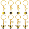 DICOSMETIC 8Pcs 2 Styles Golden Bee Charms Keychain Rhinestone Honey Bee Keychains Cute Animal Keychain Bumble Bee Keychain Alloy Enamel Insect Key Ring for Women Handbags Purses