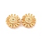 Brass Micro Pave Clear Cubic Zirconia Beads, Cadmium Free & Nickel Free & Lead Free, Flat Round, Light Goldenrod Yellow, Real 18K Gold Plated, 12x5mm, Hole: 1mm