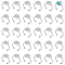 30Pcs Adjustable 304 Stainless Steel Finger Rings Components, Pad Ring Base Findings, Flat Round, Stainless Steel Color, US Size 8 1/2(18.5mm), Tray: 12mm