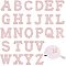NBEADS 26 Pcs A-Z Letter Glass Rhinestone Patches, Light Pink Glitter Alphabet Applique Rhinestone English Letter Sew On Patch for DIY Clothes Dress Plant Hat Jeans Sewing Supplies
