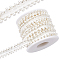 BENECREAT 5 Yards 1/2 Inch Wide Faux Pearls Lace Ribbon White Lace Fabric Pearl Ribbon for Bridal Wedding Decorations DIY Crafts
