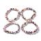Natural Pink Opal Bead Stretch Bracelets, Tumbled Stone, Nuggets, Inner Diameter: 2~2-1/4 inch(5.2~5.6cm)