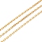 PVD Vacuum Plating 304 Stainless Steel Cable Chains, with Spool, Soldered, Real 18K Gold Plated, 3x2x0.5mm, 10.93 yards(10m)/roll
