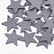 Pear Wood Pendants, Dyed, Star, Slate Gray, 24.5x25.5x3mm, Hole: 1.8mm