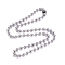 Non-Tarnish 304 Stainless Steel Ball Chain Necklace, with Ball Chain Connectors, Stainless Steel Color, 24 inch(61mm), 6mm