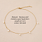 Stainless Steel Imitation Pearl Cable Chain Bib Necklaces for Women, Golden, 16.54 inch(42cm)