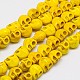 Синтетических нитей бирюзовые бусы TURQ-G113-10x12mm-10-2
