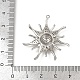 Латунные микро проложить кубического циркония подвески KK-M322-47B-P-3