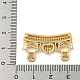 Латунные микропаве из прозрачного кубического циркония KK-G493-14B-G-3