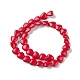 Сердце синтетические бирюзовые бусы нити X-TURQ-I019-12mm-01-2