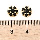 Латунные микро проложить кубического циркония бусы KK-U056-15G-3
