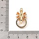 Застежка из латуни с фианитами KK-G484-01B-G-4