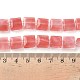 Вишневого кварца стеклянные бусы пряди G-F802-B07-01-5