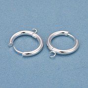 201 фурнитура для сережек-колец Huggie Hoop из нержавеющей стали STAS-P283-01G-S
