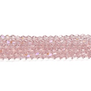 Прозрачные стеклянные бусины гальваническим пряди GLAA-F029-3mm-D26