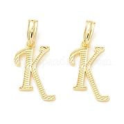 Подвески с буквами из экологически чистой латуни KK-K265-02G-K