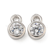 Латунные микро проложить кубического циркония подвески KK-L075-017P-02