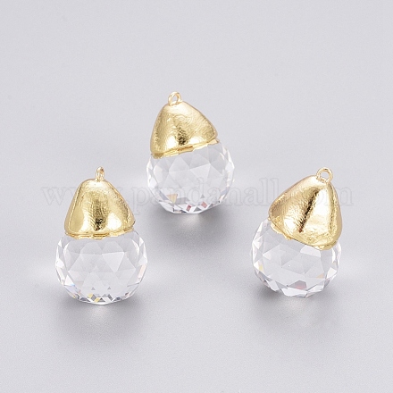 Граненые подвески стекла GLAA-G071-01G-1