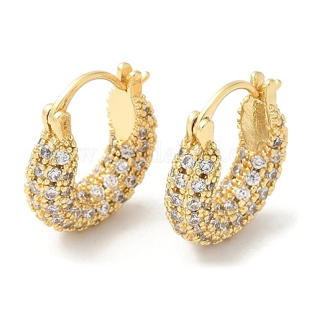 Серьги-капли из прозрачного кубического циркония EJEW-Q969-11G-1