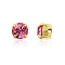 Preciosa® MAXIMA Crystal in Sew-On Cup, Czech Crystal, 719 37 083 Chaton(Round), Golden, 70010 Rose, SS19(4.4~4.6mm)