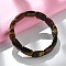 Natural Tiger Eye Bead Stretch Bracelets for Women Men, Bamboo, Inner Diameter: 2-3/8 inch(6.15cm), Bead: 10.5~11x16.5~17.5x6.5~7mm