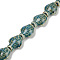 Handmade Porcelain Beads Strands, Fish, Cadet Blue, 19~19.5x15x9mm, Hole: 1.6mm, about 20pcs/strand, 14.76''(37.5cm)