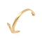 304 Stainless Steel Hook Clasps, For Leather Cord Bracelets Making, Anchor, Golden, 59.5x29.5x21mm, Hole: 8.5x5mm