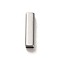 Non-Tarnish 304 Stainless Steel Beads, Rectangle, Stainless Steel Color, 15x4x4mm, Hole: 3x3mm
