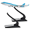 2Pcs Plastic Aircraft Bracket, Tabletop Display Easels for Model Airplane Holder, Black, 7x4.8x6.5cm