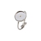 304 Stainless Steel Cuff Ring Components, Bezel Cup Ring Settings, Flat Round, Stainless Steel Color, Tray: 12mm, Inner Diameter: 18mm