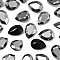 Preciosa® MAXIMA Crystal Fancy Stones, Czech Crystal, 435 16 301 Baroque Pear, Unfoiled, 23980 272 Hematite, 18x13mm