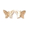 Brass Pendants, Cadmium Free & Nickel Free & Lead Free, Butterfly with Heart Pattern Charm, Real 18K Gold Plated, 15x19x3mm, Hole: 1.2mm